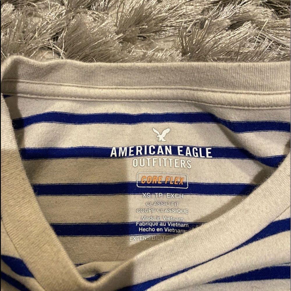 AMERICAN EAGLE XS Core Flex Blue&White stripe